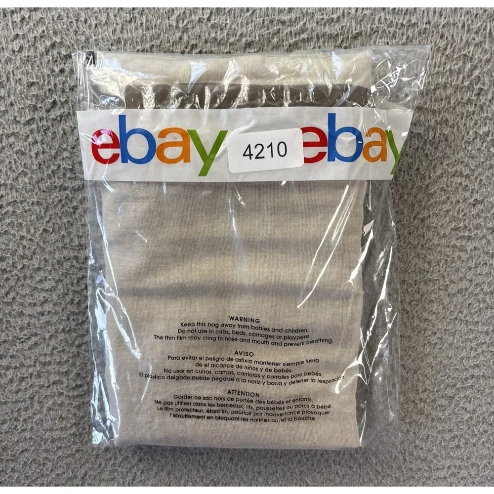 Pottery Barn Standard‎ Pillow Case Beige Natural Brown Cotton Linen Blend